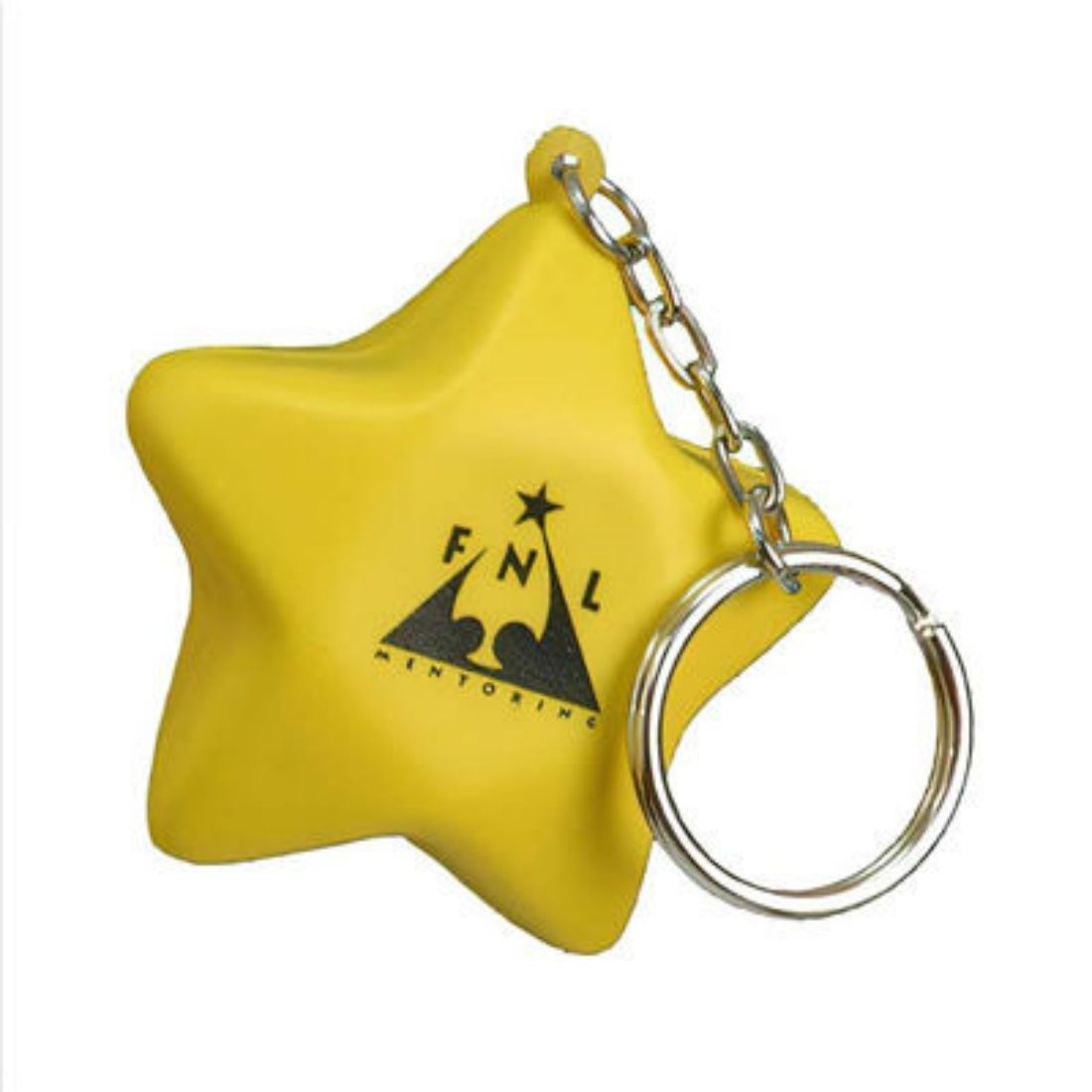 Soft Stress Relief Custom Star Keychain