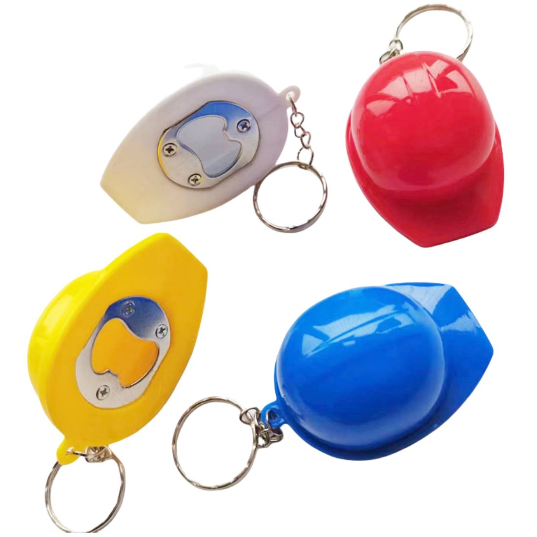 Custom Safety Helmet Bottle Opener Keychain