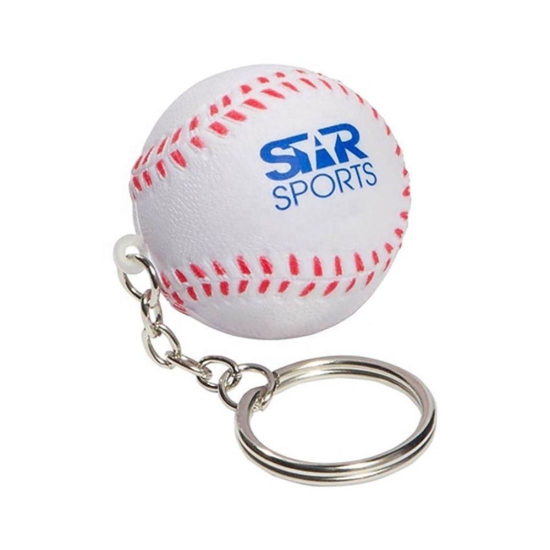 Custom Baseball Stress Ball Keychain