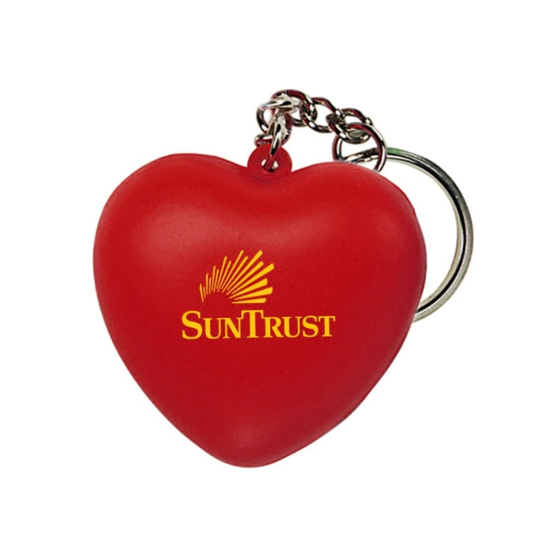 Custom Soft Stress Relief Heart Keychain