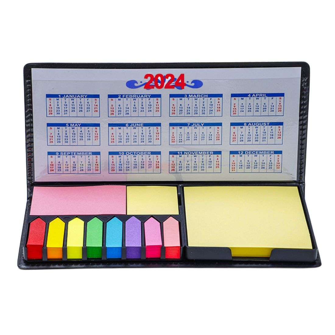 PU Leather Sticky Notes Set with Calendar