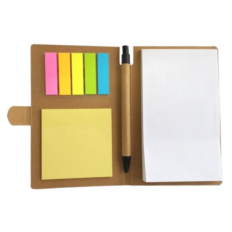 Custom Notepad Set with Paper Pen and Sticky Flags