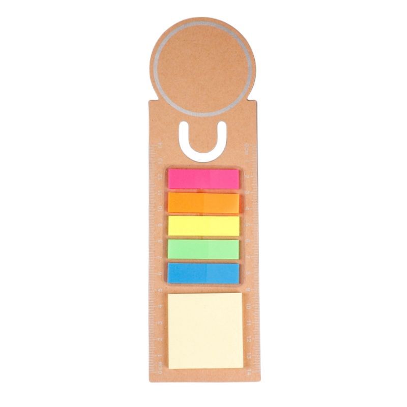Bookmark Ruler Set with Sticky Notes & Page Flags