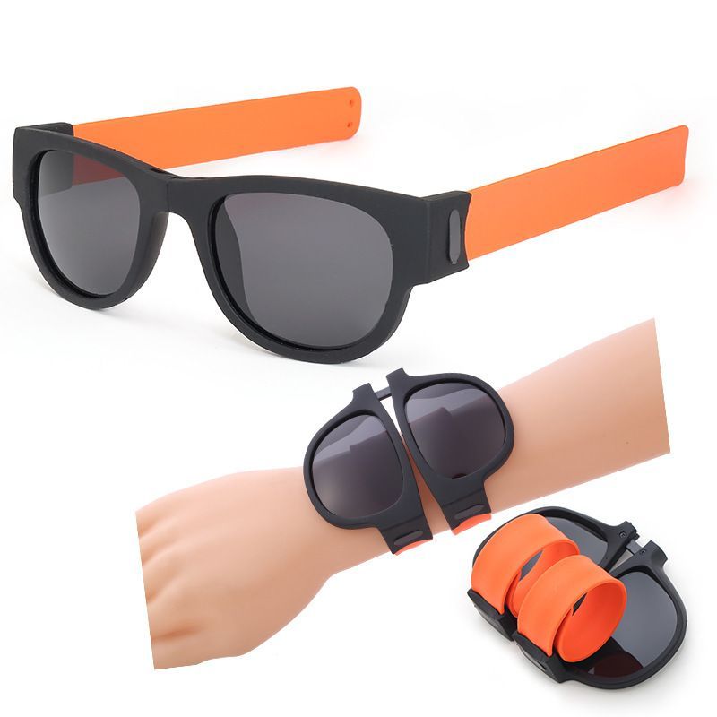 Custom Silicone Bracelet Folding Sunglasses