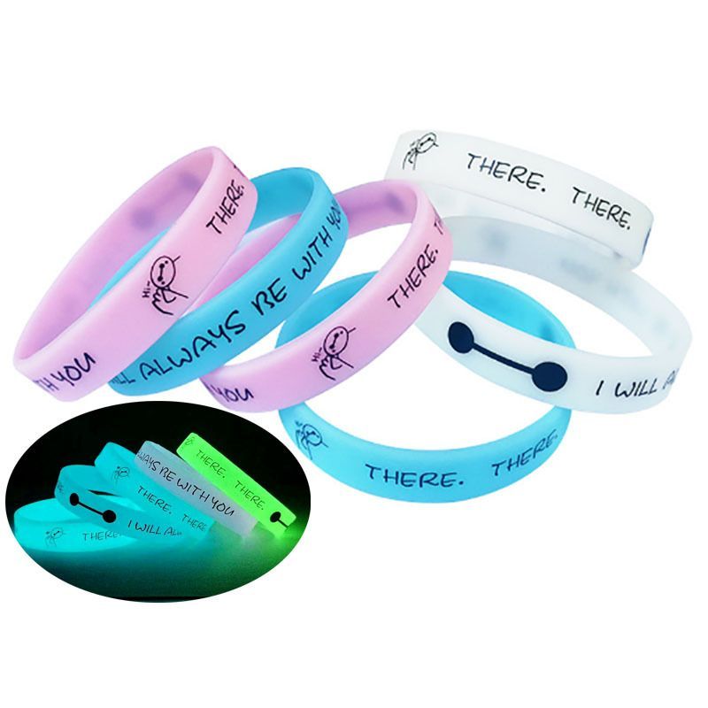 Glow In The Dark Awareness Silicone Bracelet