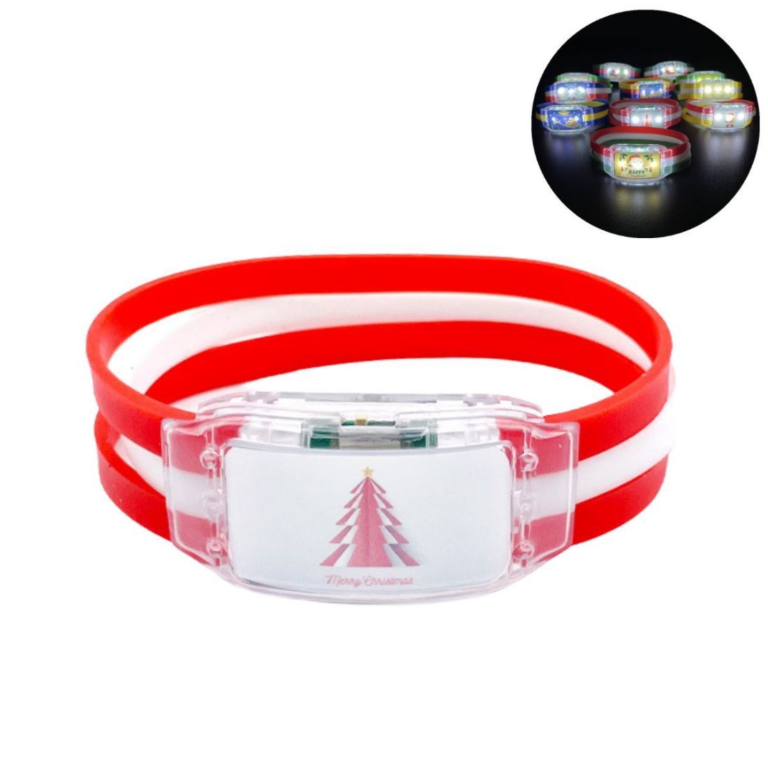 Custom LED Flashing Silicone Wristband