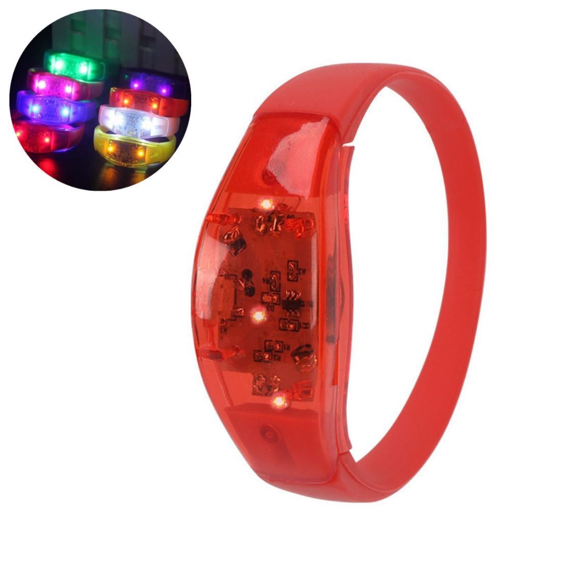 Light Up Silicone Wristband LED Glow Bracelet