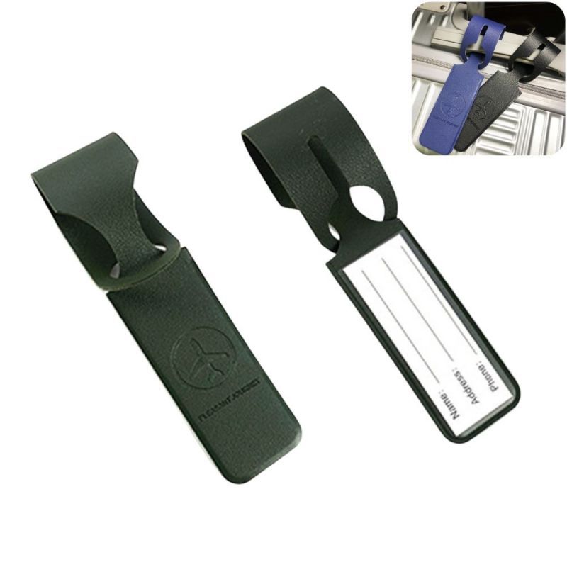 Leather Strip Promotional Luggage Tag