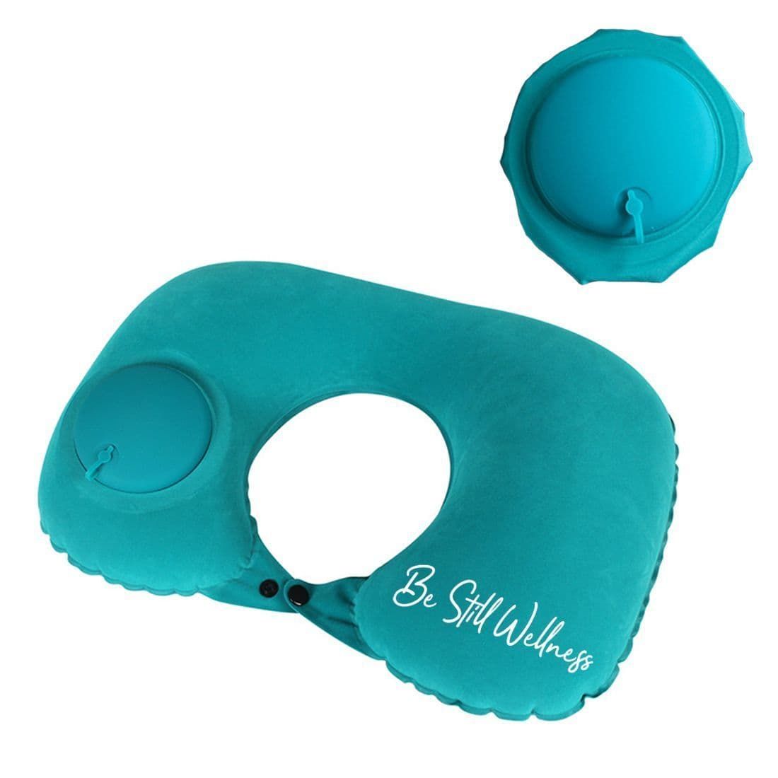 U-Shaped Pressing Inflatable Travel Neck Pillow
