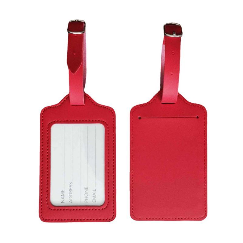 Custom Soft Touch PU Leather Luggage Tag