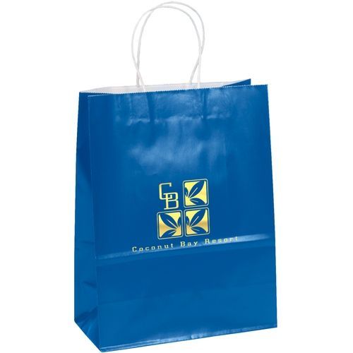 Foil Stamped Glossy Paper Shopper - 10