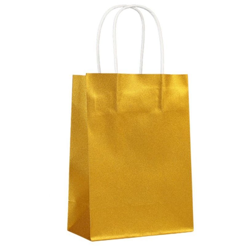 Foiled Glitter Kraft Paper Gift Bag - 6