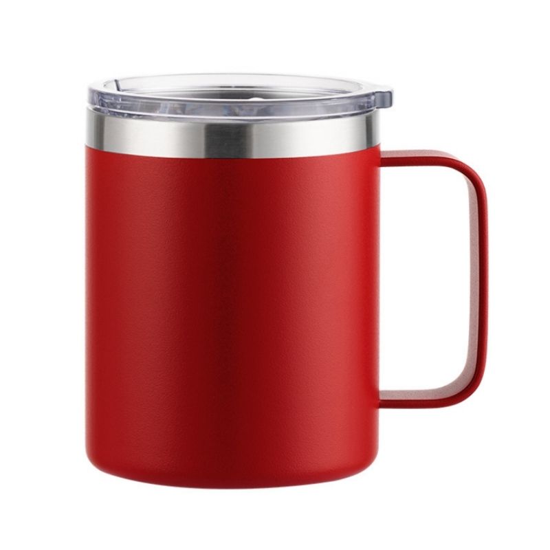 12 oz Stainless Steel Double-Wall Vacuum Insulated Cup w/ Lid