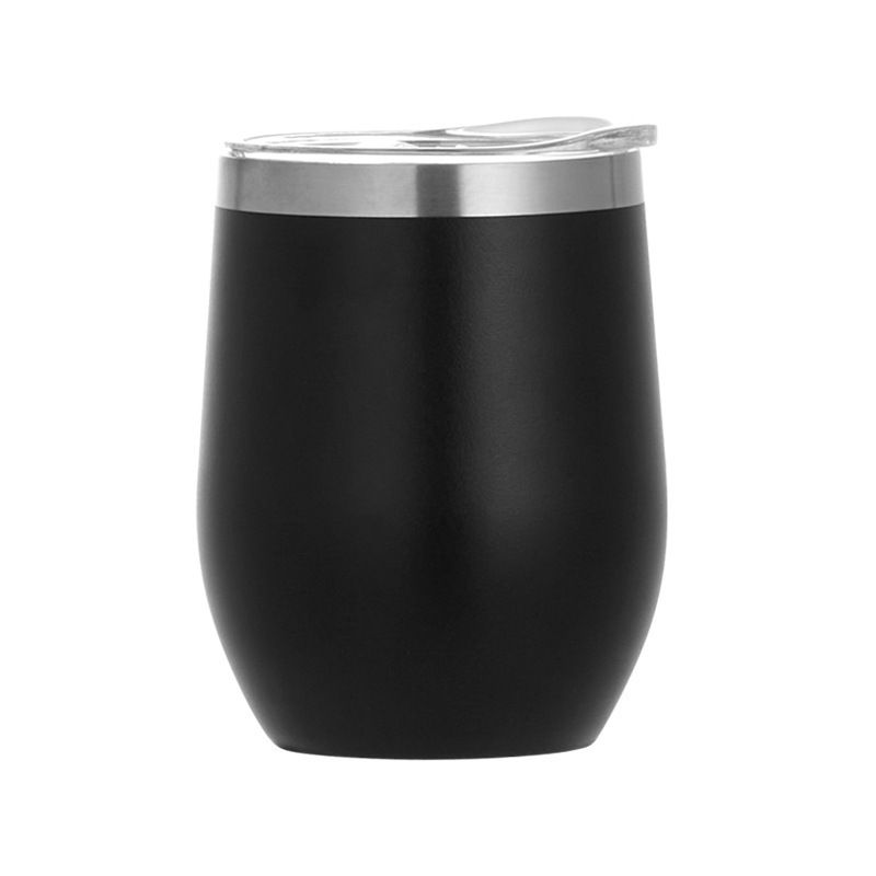 12 oz Stainless Steel Eggshell Insulated Wine Tumbler