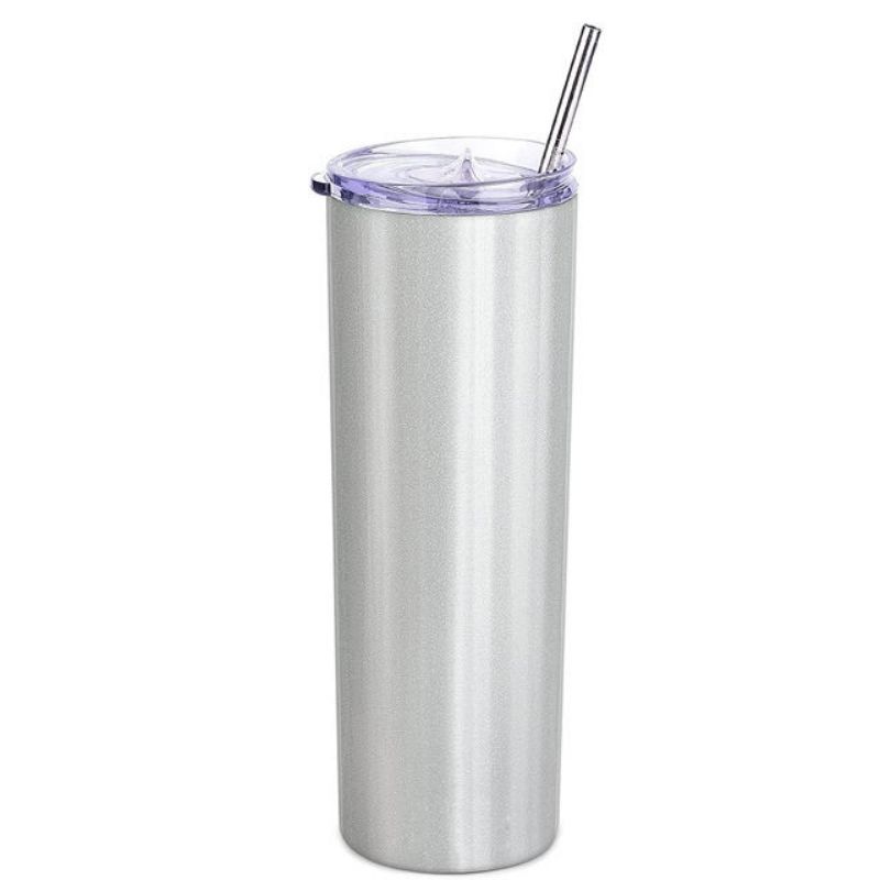 Custom 20 oz Insulated Skinny Tumbler with Straw