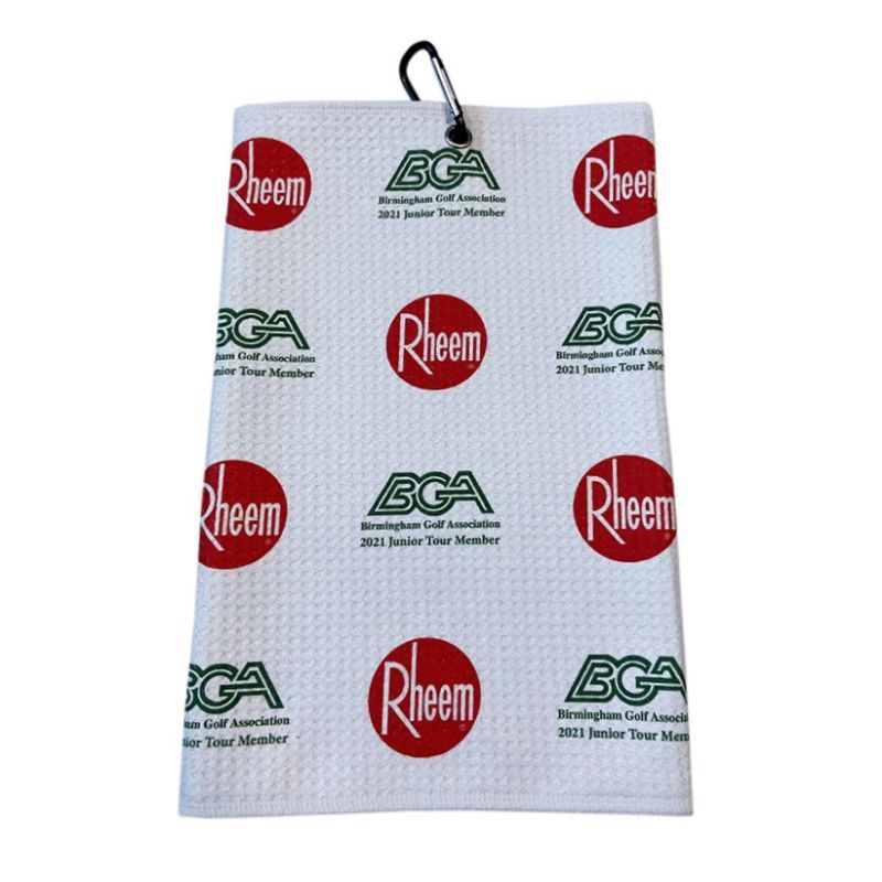 Tri-Fold Golf Towel with Carabiner – 16