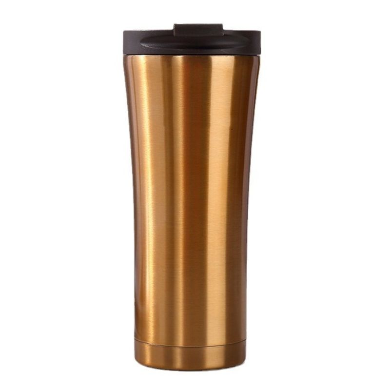 Custom 16 oz Curved Stainless Steel Insulated Tumbler