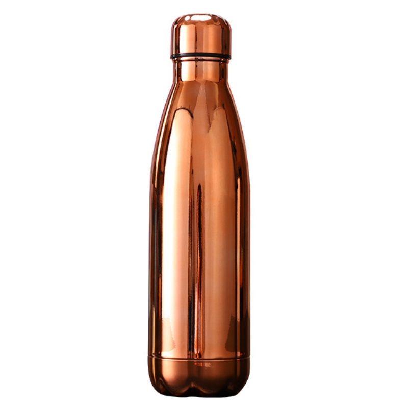17 oz Electroplated Stainless Steel Double-Wall Vacuum Bottle