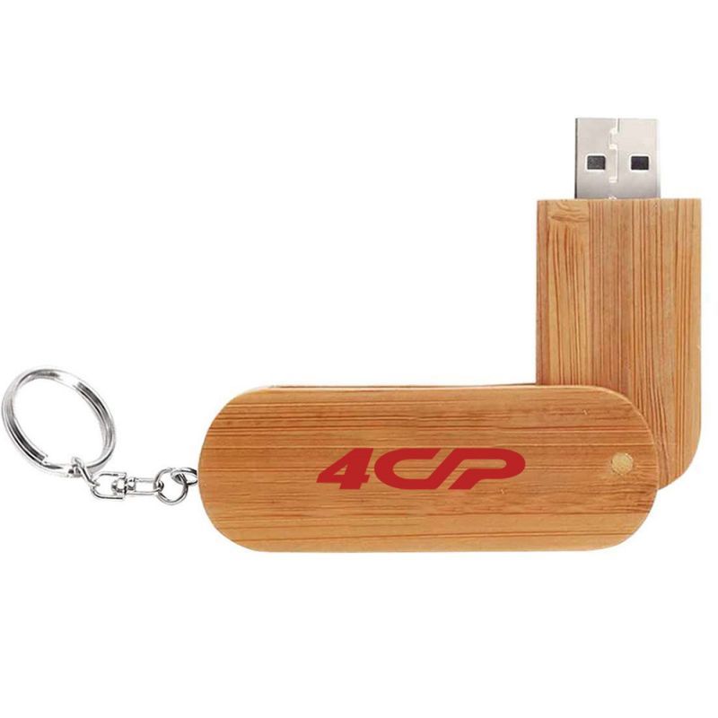 Custom Wooden Swivel USB Flash Drive