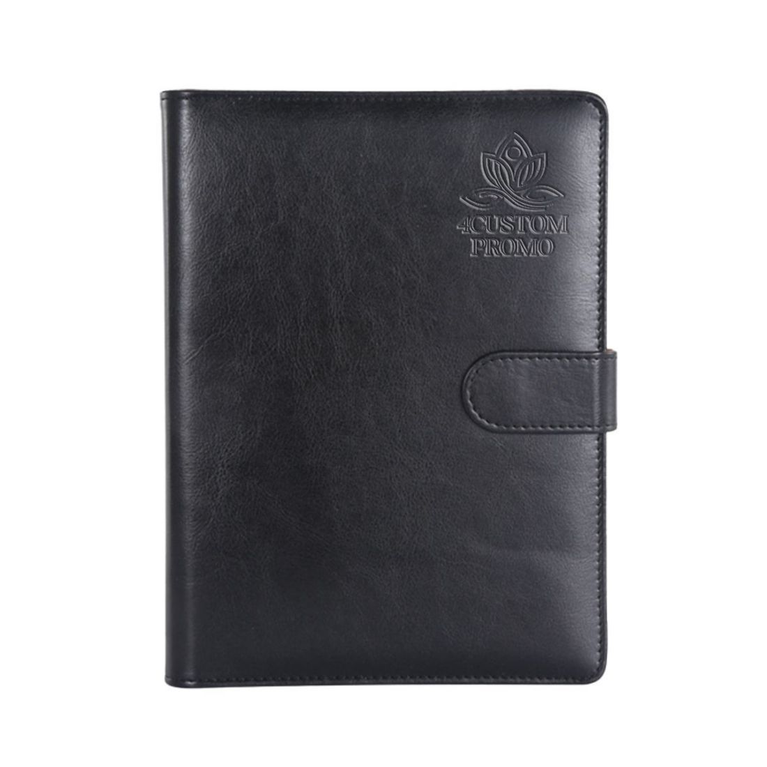 A5 Ring Binder Leather Notebook with Card Pockets