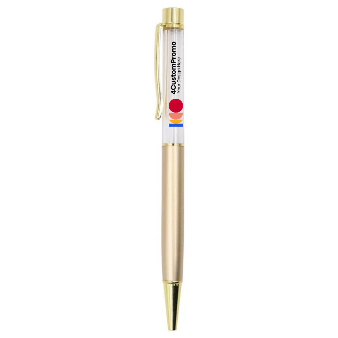Air Tube Twist Metal Ballpoint Pen with Diamond