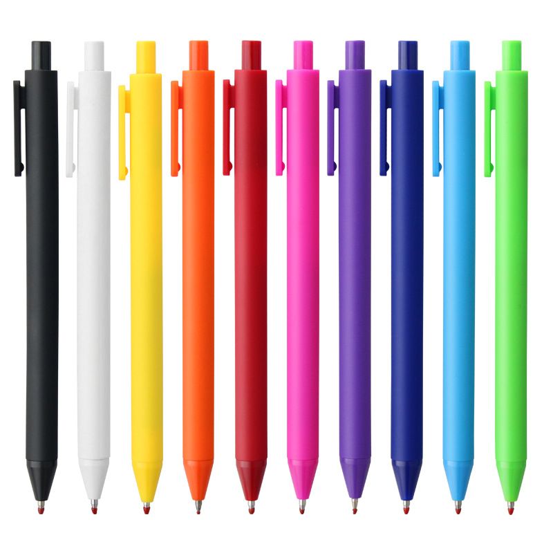 Soft Touch Rubberized Custom Macaron Ballpoint Pen
