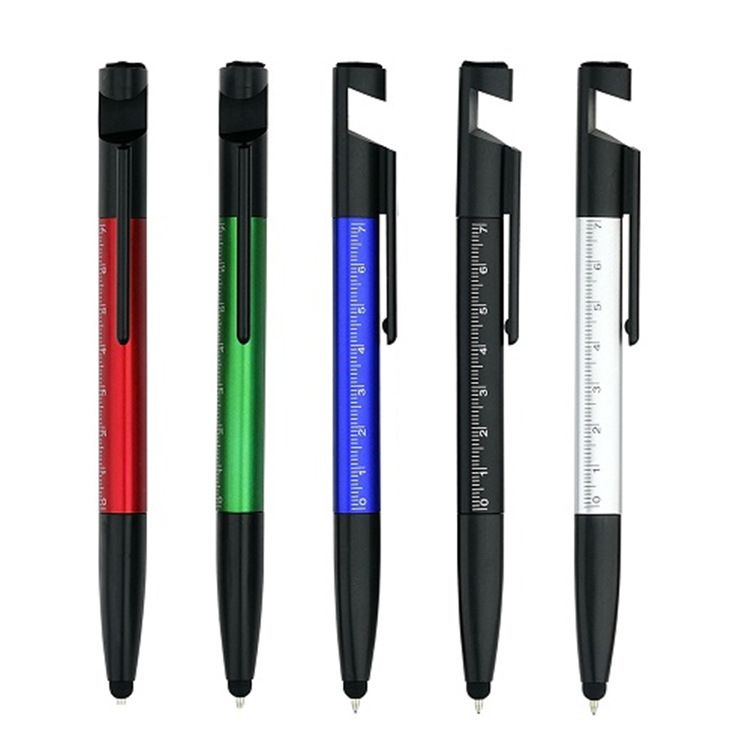 Custom 6 in 1 Multi-functional Payro Stylus Pen