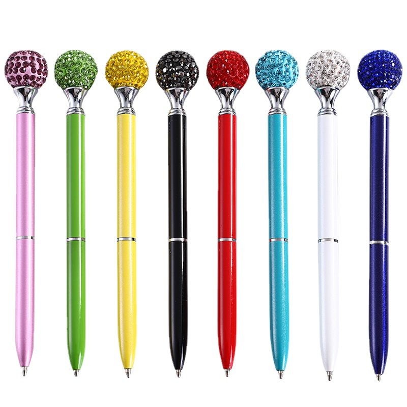 Bling Rhinestone Custom Diamond Ball Twist Pen