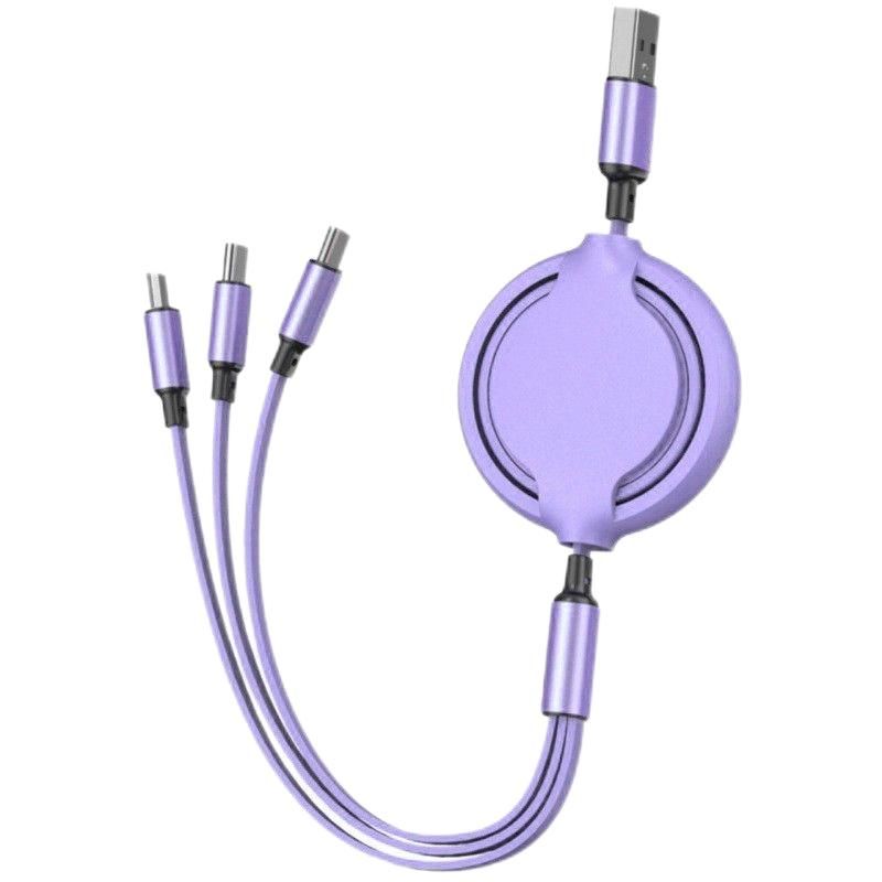 Custom 3-in-1 Retractable Charging Cable