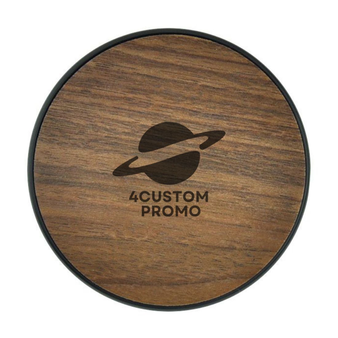 Custom 10W/15W Round Wood Wireless Charging Pad