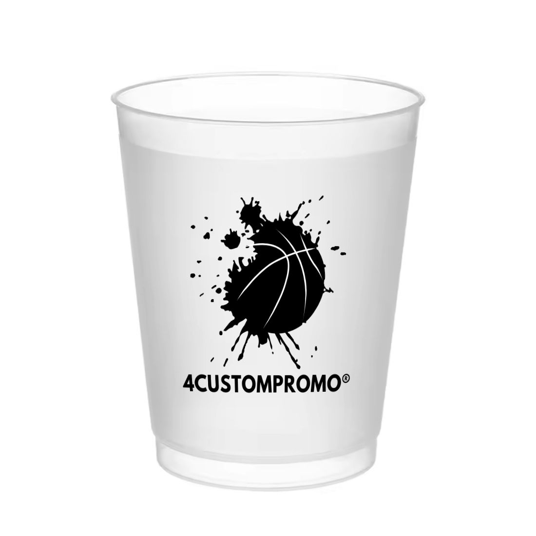 Custom 12 oz. Frosted Plastic Stadium Cup