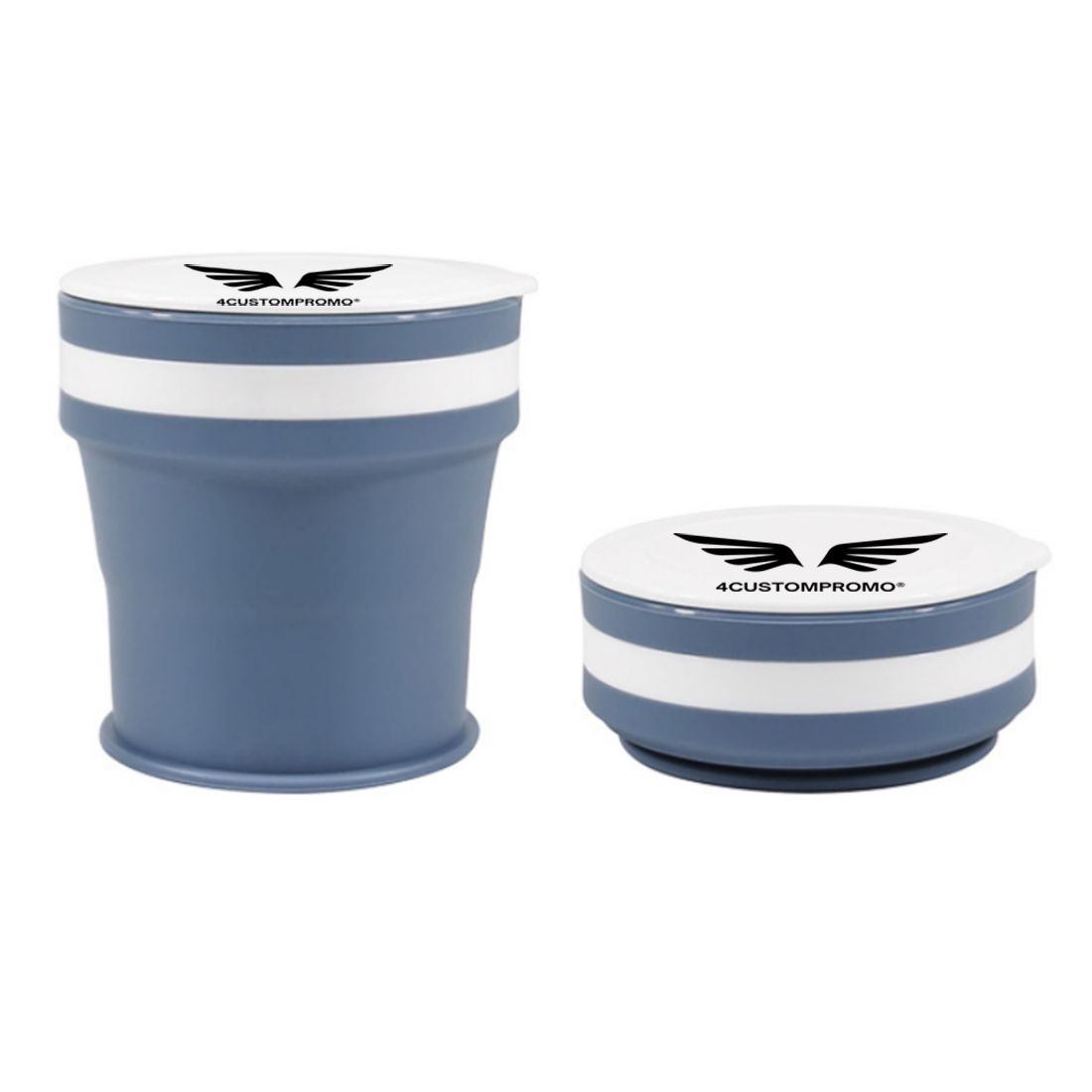 Custom 12 oz Collapsible Silicone Travel Cup