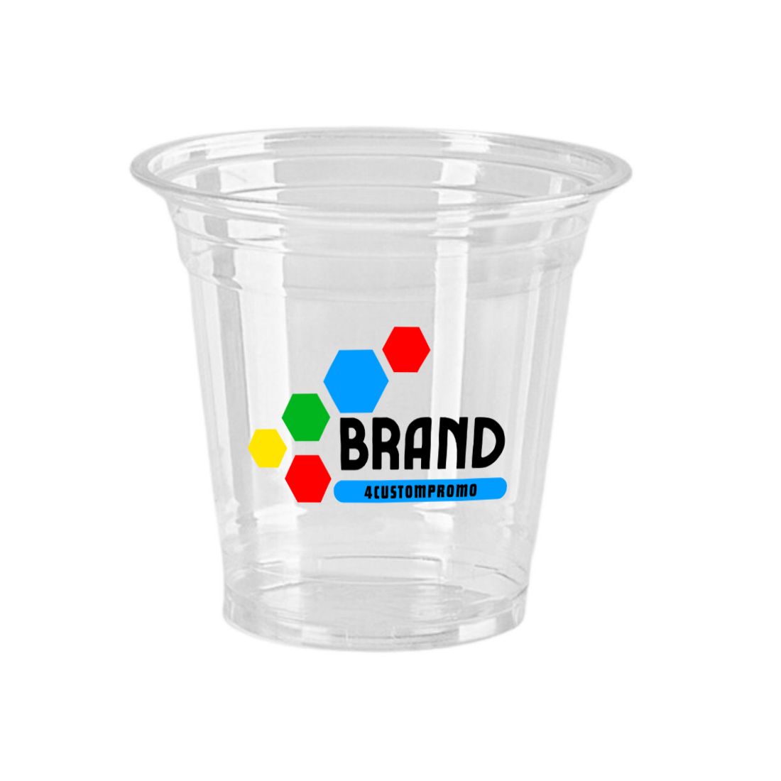 Custom 12 oz Disposable Clear Cups - 1000/Case