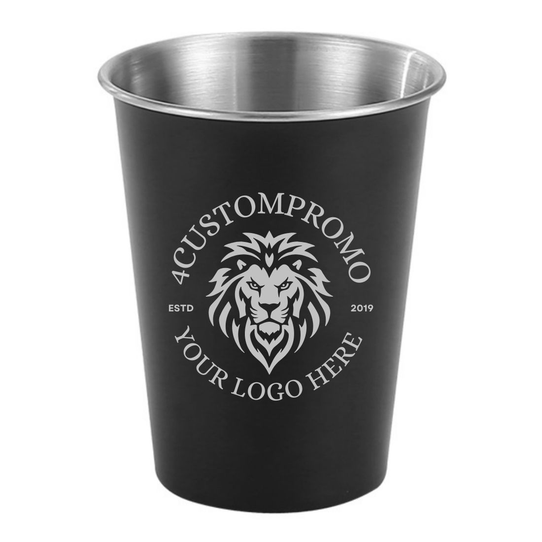 Custom 12 oz Stackable Stainless Steel Camping Cup