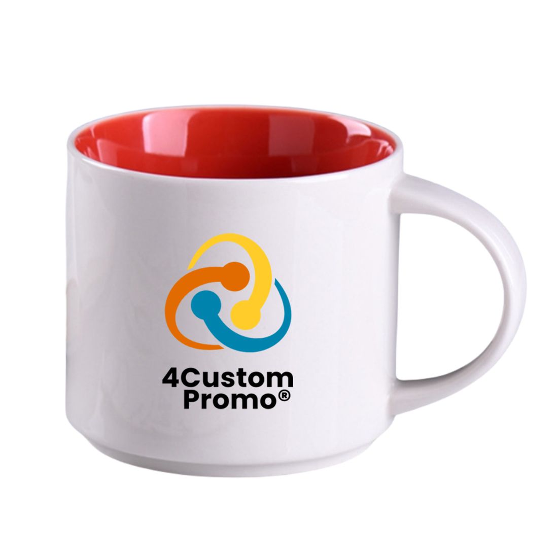 Custom 14 oz Inner Colored Ceramic Coffee Mug