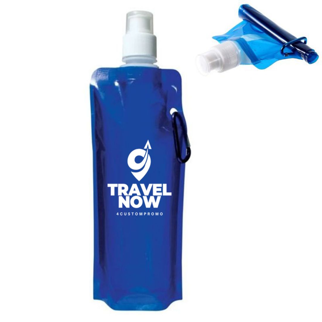 Custom 16 oz Ultralight Foldable Soft Water Bag