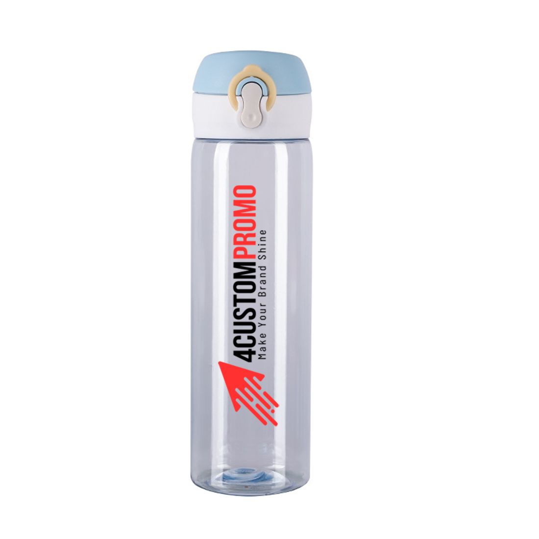 Custom 17 oz Plastic Sports Water Bottle