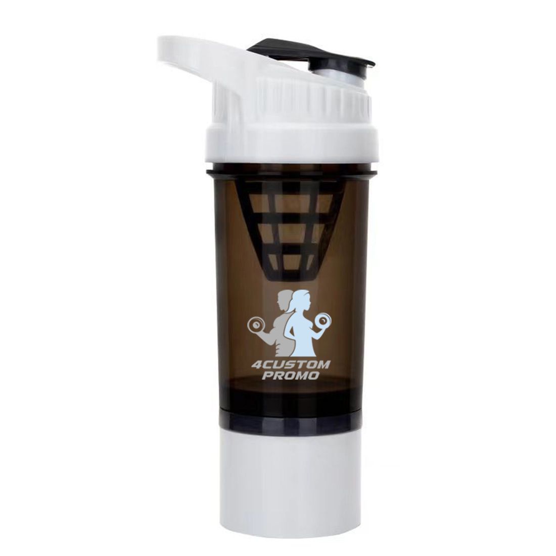 Custom 17 oz Two Layer Protein Shaker Bottle