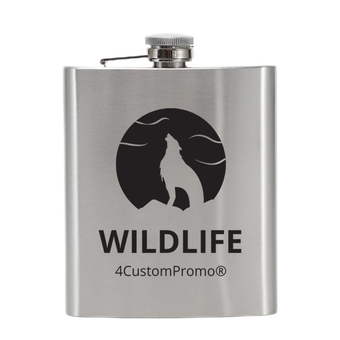 Custom 18 oz Stainless Steel Hip Flask