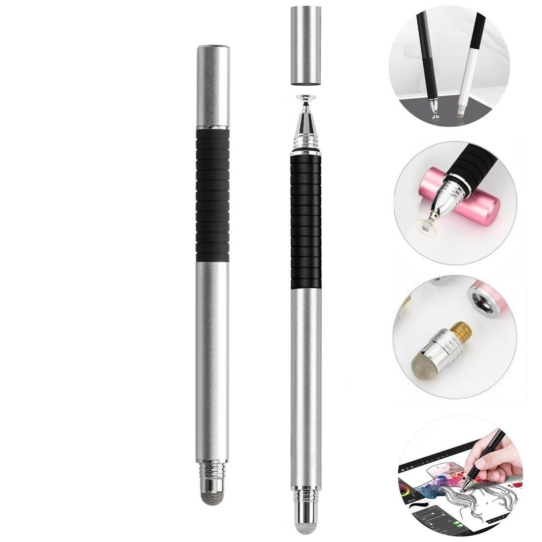 Custom 2-in-1 Capacitive Stylus Touch Screen Pens