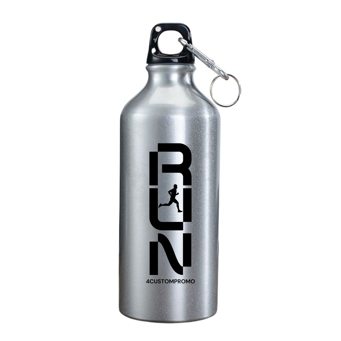 Custom 20 oz Aluminum Water Bottle with Carabiner