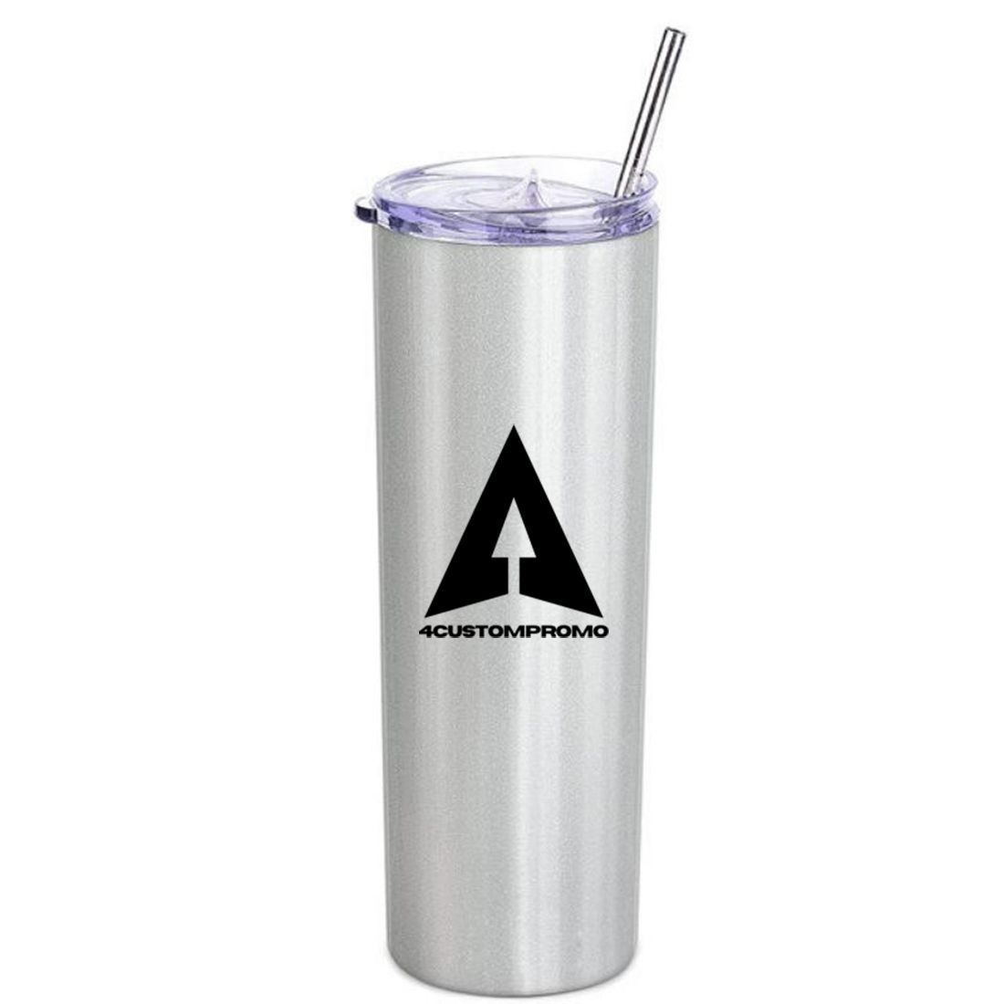 Custom 20 oz Insulated Skinny Tumbler with Straw
