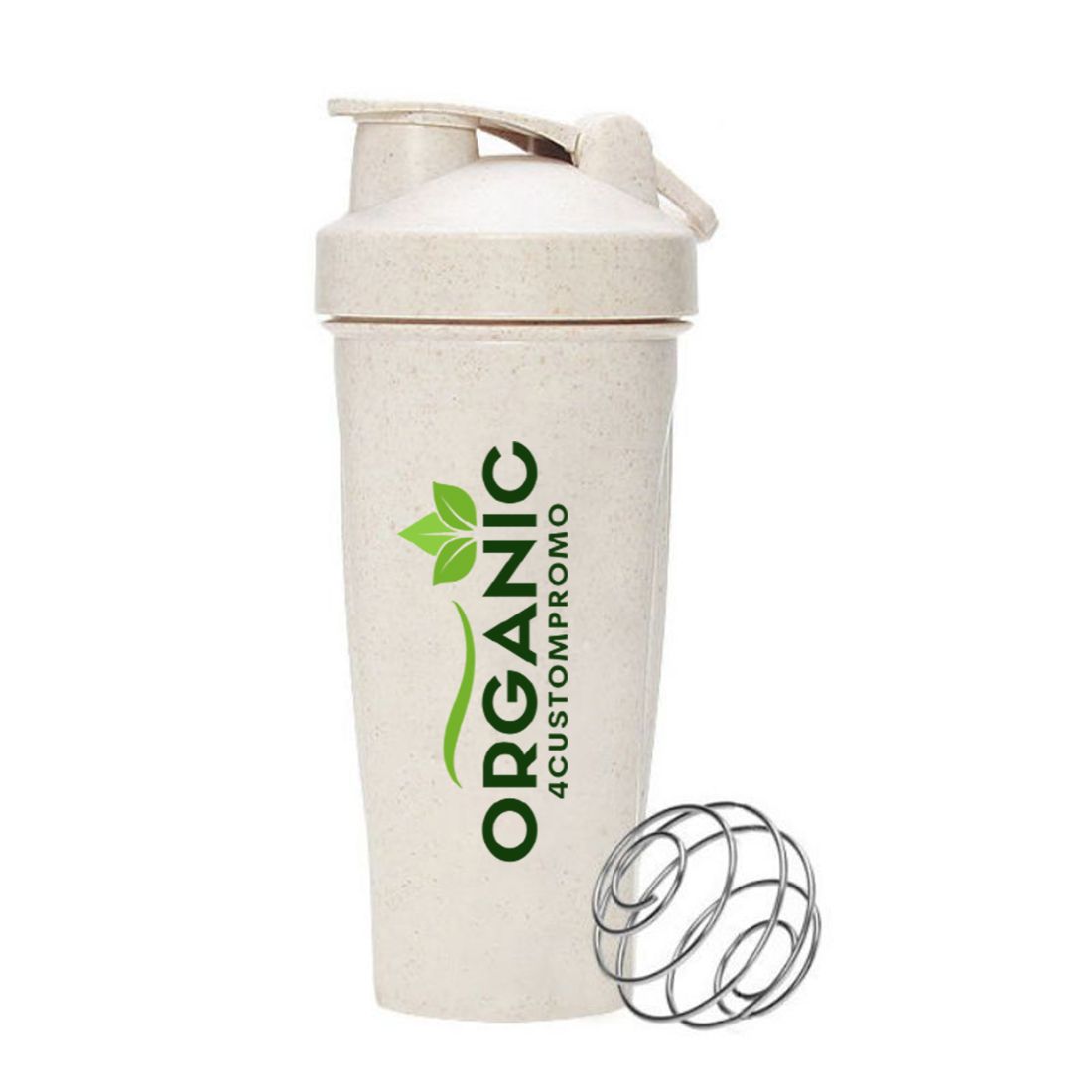 Custom 20 oz Wheat Straw Sports Shaker Bottle