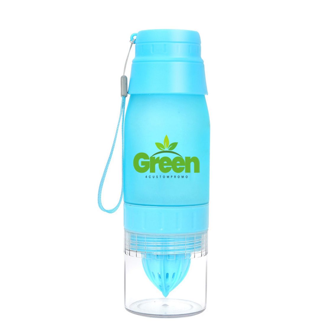 Custom 22 oz Transparent Infuser Water Bottle