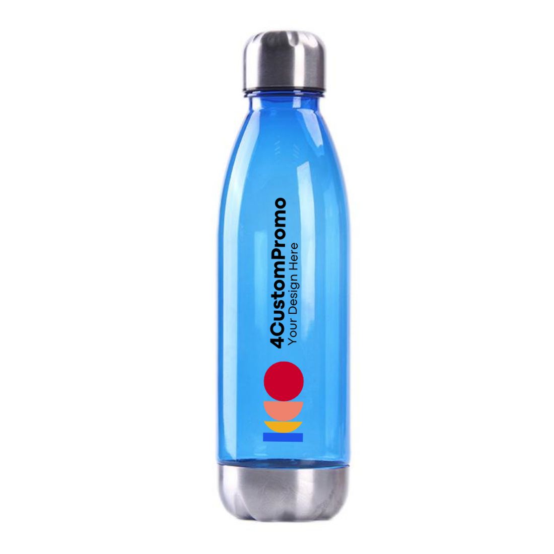 Custom 24 oz Coke Shape Plastic Water Bottle