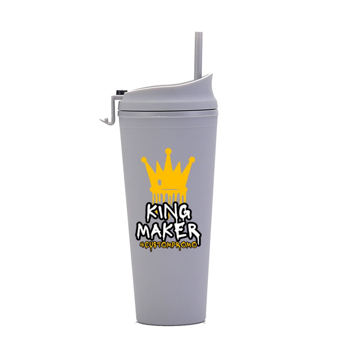 Custom 24 oz Double Wall Frosted Straw Tumbler