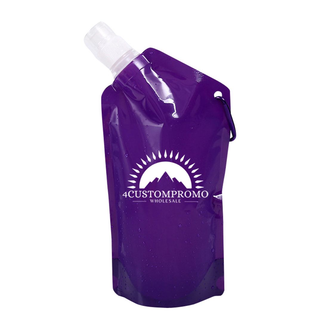 Custom 25 oz Collapsible Water Pouch with Spout