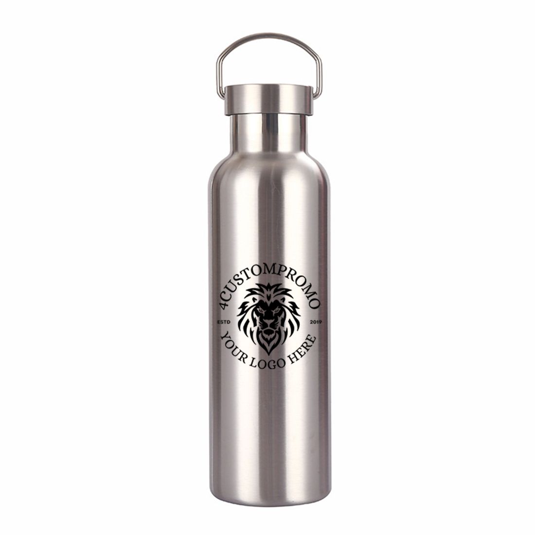 Custom 25 oz Stainless Steel Insulated Bottle w/ Handle