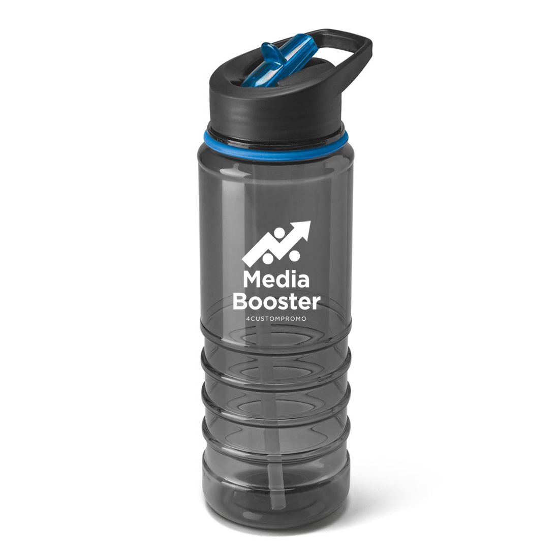 Custom 27 oz Plastic Sports Bottle with Flip Straw