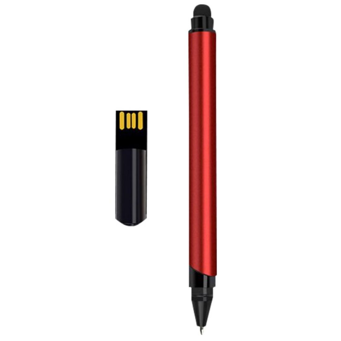 Custom 3-in-1 Metal USB Drive Pen with Ballpoint and Stylus